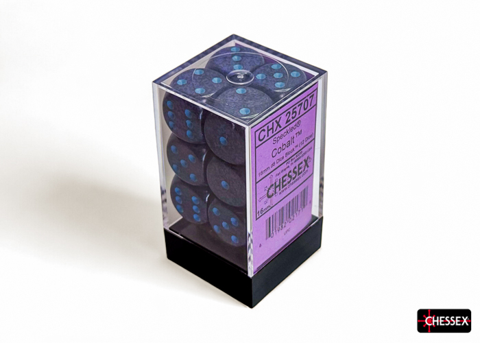 Speckled Cobalt 16mm d6 Dice Block (12 dice) - CHX25707
